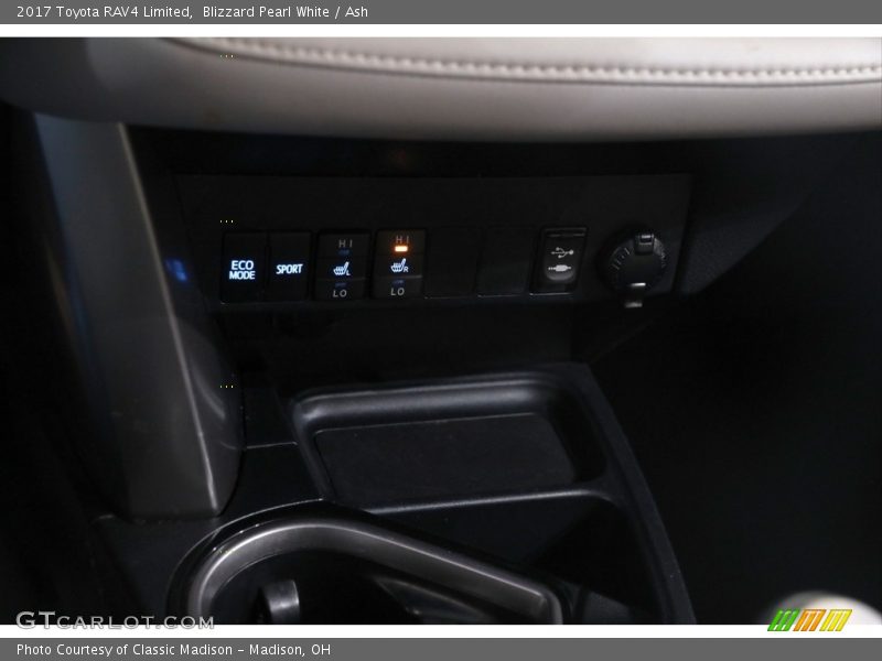 Blizzard Pearl White / Ash 2017 Toyota RAV4 Limited