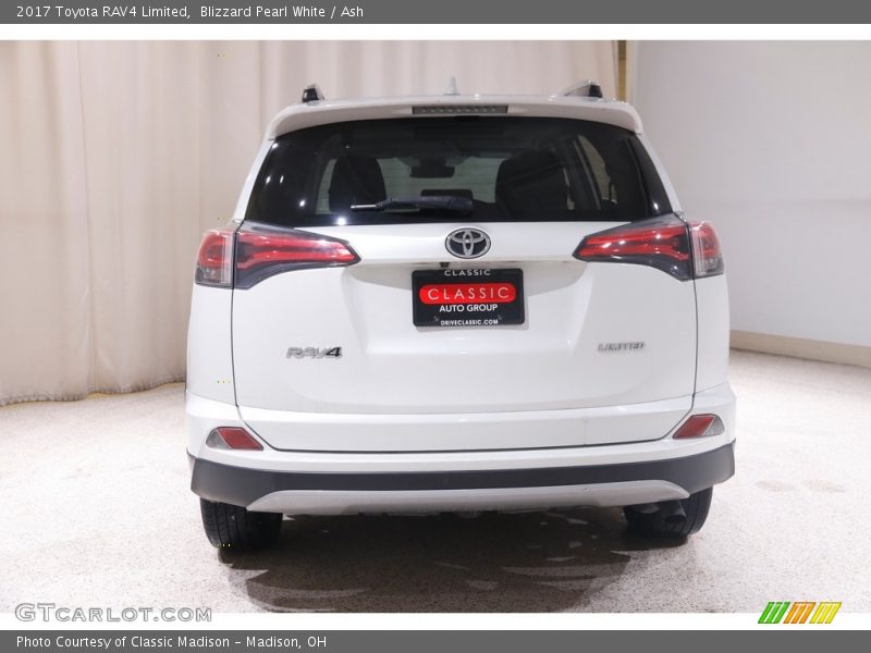 Blizzard Pearl White / Ash 2017 Toyota RAV4 Limited