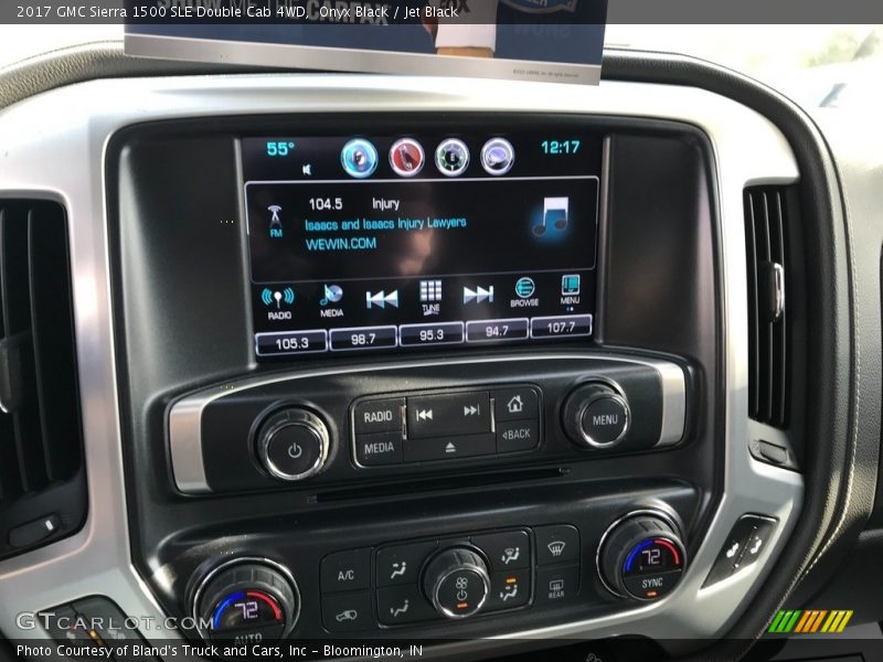 Onyx Black / Jet Black 2017 GMC Sierra 1500 SLE Double Cab 4WD