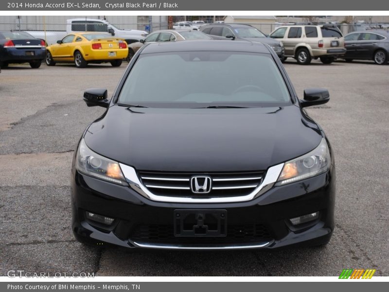 Crystal Black Pearl / Black 2014 Honda Accord EX-L Sedan