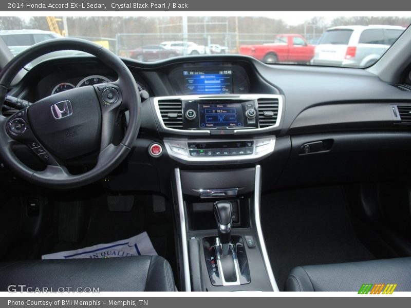 Crystal Black Pearl / Black 2014 Honda Accord EX-L Sedan