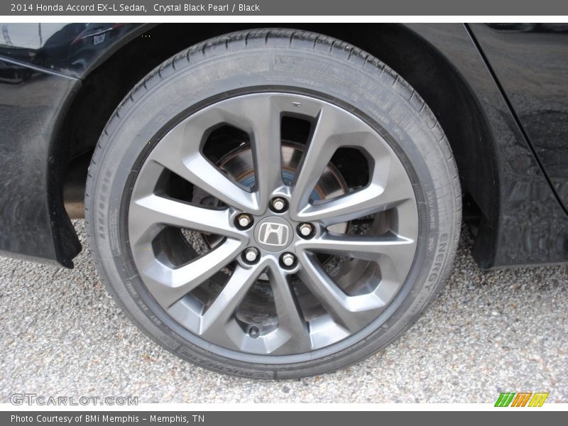 Crystal Black Pearl / Black 2014 Honda Accord EX-L Sedan