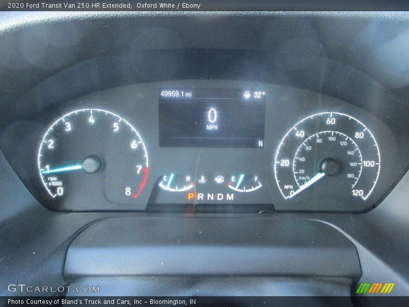Oxford White / Ebony 2020 Ford Transit Van 250 HR Extended