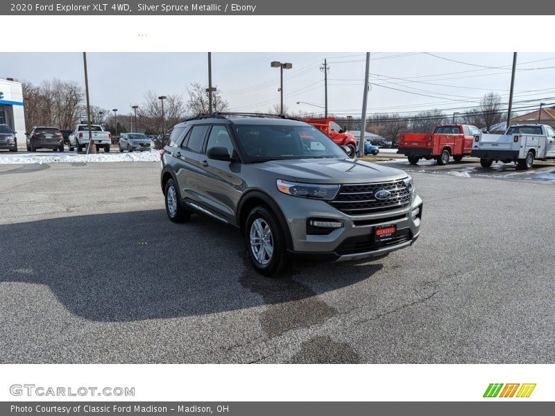 Silver Spruce Metallic / Ebony 2020 Ford Explorer XLT 4WD