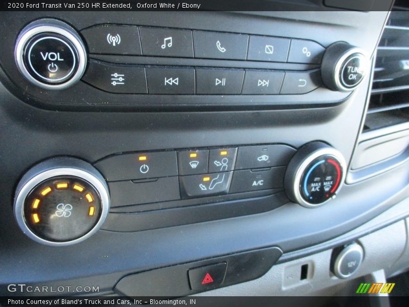 Oxford White / Ebony 2020 Ford Transit Van 250 HR Extended