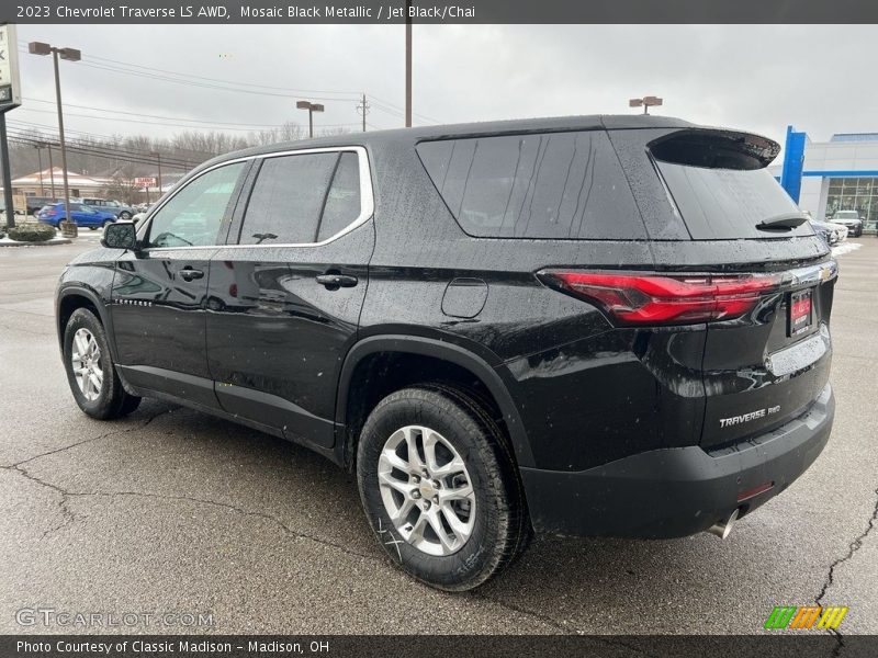 Mosaic Black Metallic / Jet Black/Chai 2023 Chevrolet Traverse LS AWD