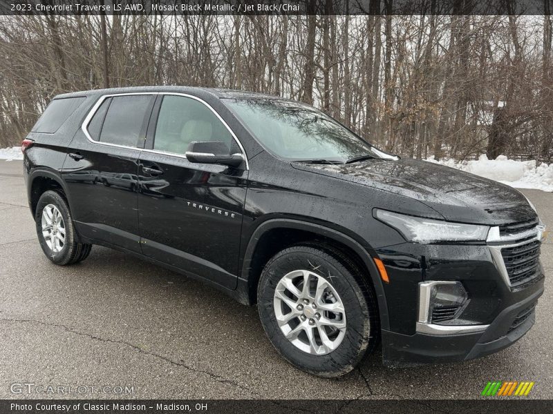 Mosaic Black Metallic / Jet Black/Chai 2023 Chevrolet Traverse LS AWD