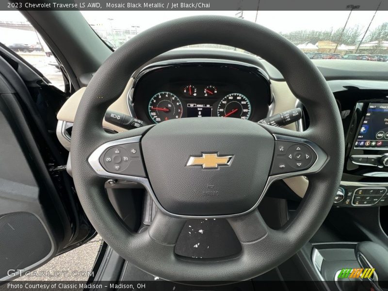 Mosaic Black Metallic / Jet Black/Chai 2023 Chevrolet Traverse LS AWD
