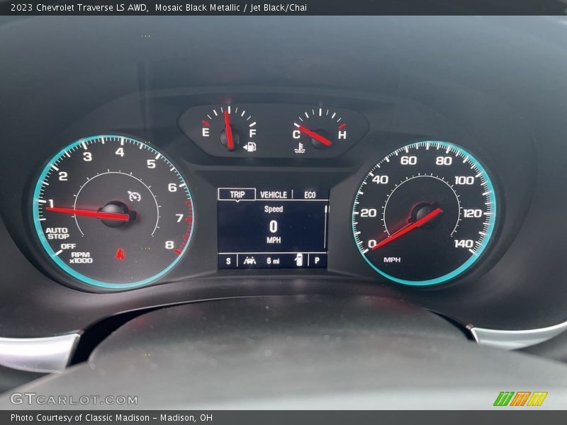 Mosaic Black Metallic / Jet Black/Chai 2023 Chevrolet Traverse LS AWD
