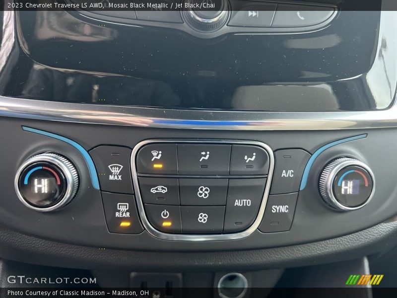 Mosaic Black Metallic / Jet Black/Chai 2023 Chevrolet Traverse LS AWD