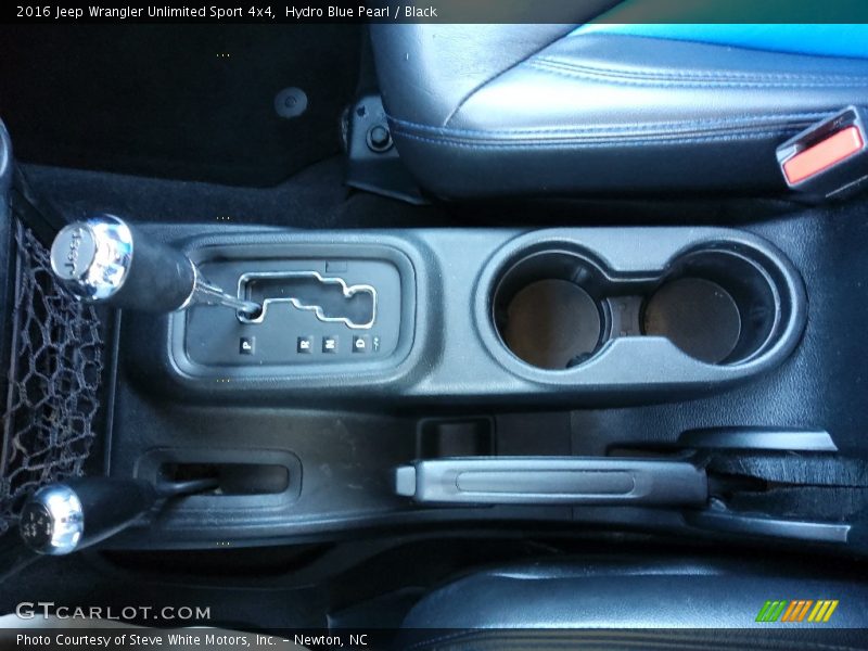 Hydro Blue Pearl / Black 2016 Jeep Wrangler Unlimited Sport 4x4