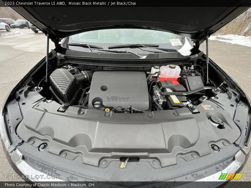 Mosaic Black Metallic / Jet Black/Chai 2023 Chevrolet Traverse LS AWD