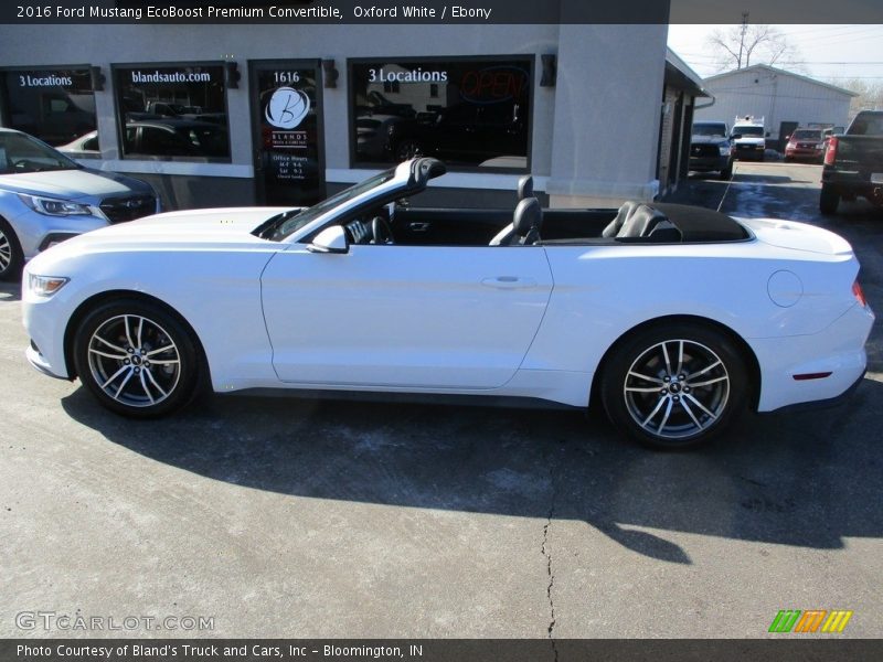 Oxford White / Ebony 2016 Ford Mustang EcoBoost Premium Convertible