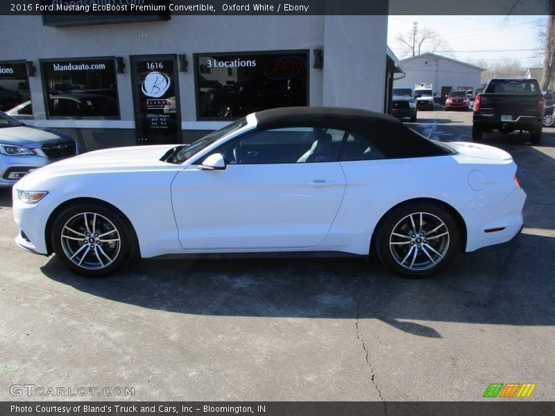 Oxford White / Ebony 2016 Ford Mustang EcoBoost Premium Convertible