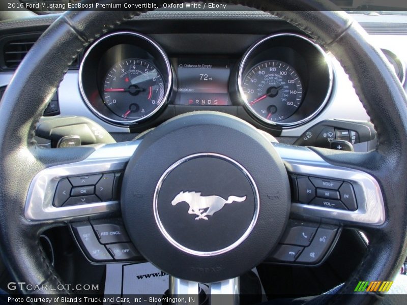 Oxford White / Ebony 2016 Ford Mustang EcoBoost Premium Convertible
