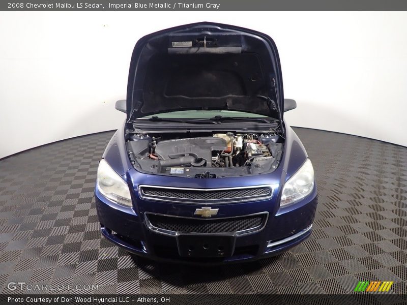 Imperial Blue Metallic / Titanium Gray 2008 Chevrolet Malibu LS Sedan