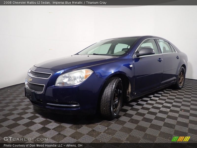 Imperial Blue Metallic / Titanium Gray 2008 Chevrolet Malibu LS Sedan