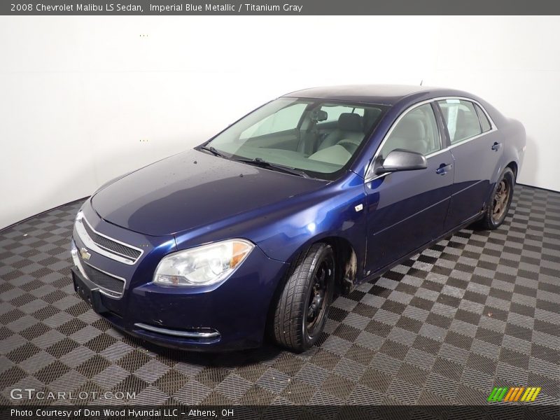 Imperial Blue Metallic / Titanium Gray 2008 Chevrolet Malibu LS Sedan