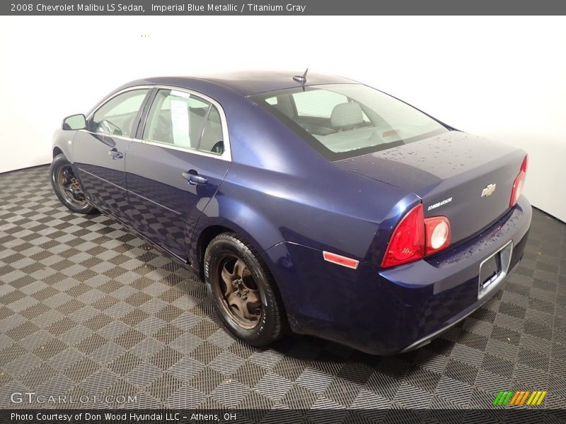 Imperial Blue Metallic / Titanium Gray 2008 Chevrolet Malibu LS Sedan