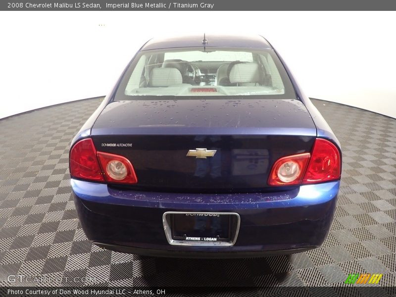 Imperial Blue Metallic / Titanium Gray 2008 Chevrolet Malibu LS Sedan