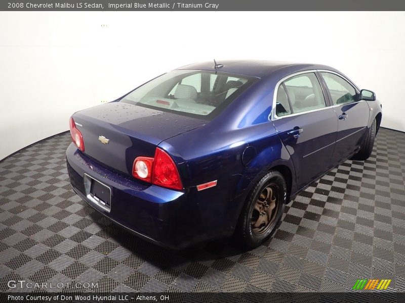 Imperial Blue Metallic / Titanium Gray 2008 Chevrolet Malibu LS Sedan