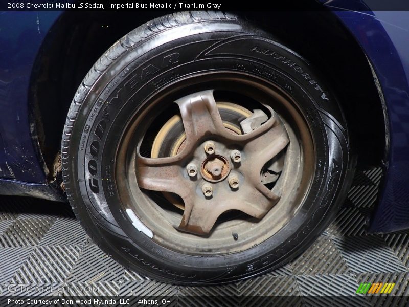 Imperial Blue Metallic / Titanium Gray 2008 Chevrolet Malibu LS Sedan