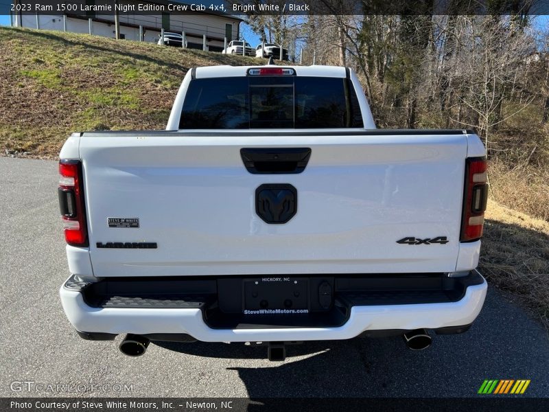 Bright White / Black 2023 Ram 1500 Laramie Night Edition Crew Cab 4x4