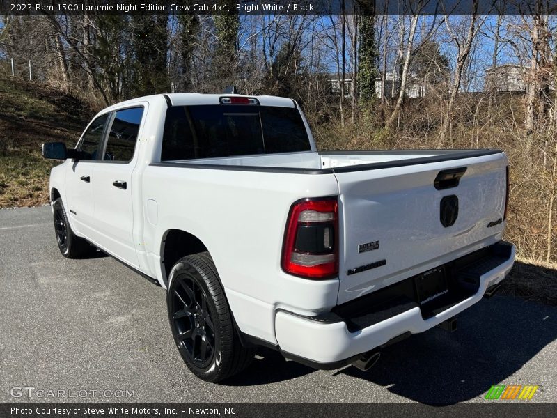 Bright White / Black 2023 Ram 1500 Laramie Night Edition Crew Cab 4x4