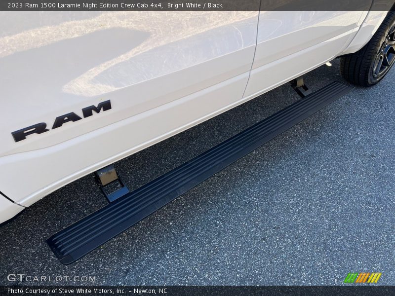 Bright White / Black 2023 Ram 1500 Laramie Night Edition Crew Cab 4x4