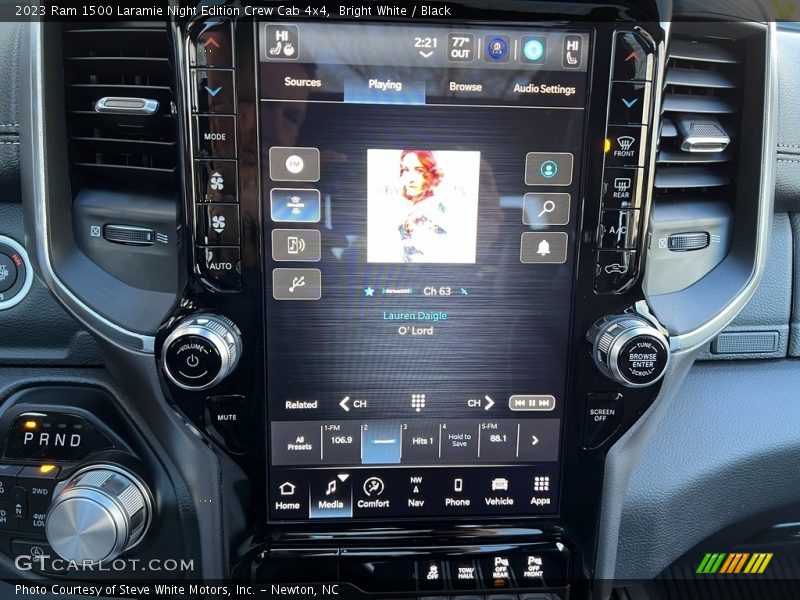 Controls of 2023 1500 Laramie Night Edition Crew Cab 4x4