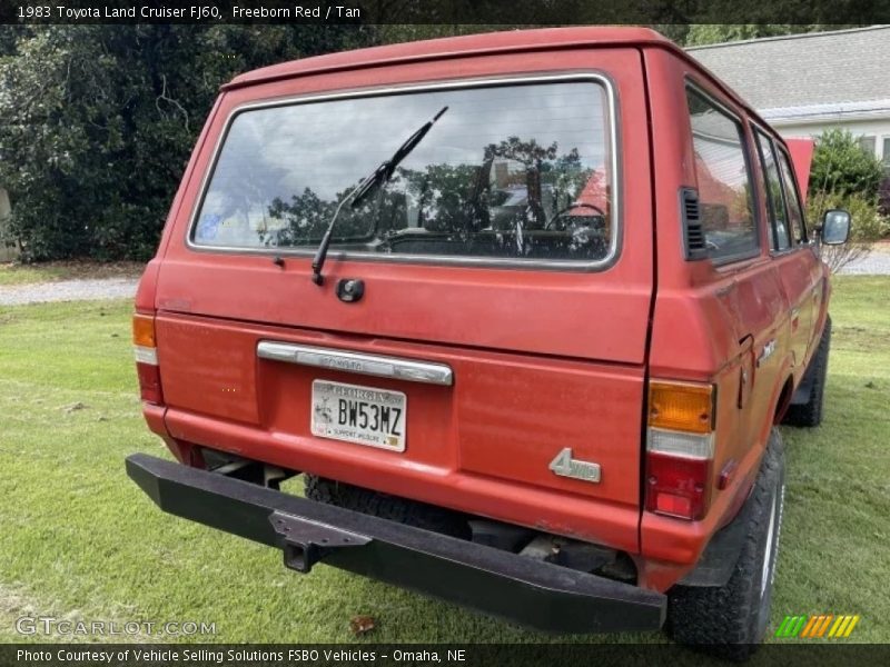Freeborn Red / Tan 1983 Toyota Land Cruiser FJ60