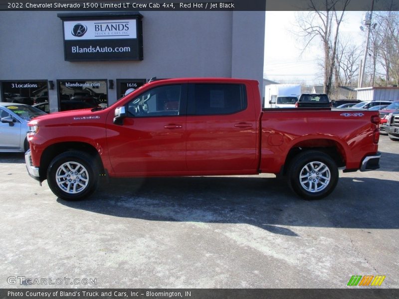 Red Hot / Jet Black 2022 Chevrolet Silverado 1500 Limited LT Crew Cab 4x4