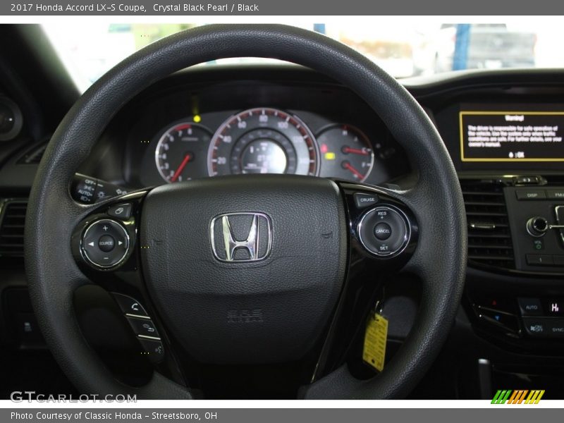 Crystal Black Pearl / Black 2017 Honda Accord LX-S Coupe