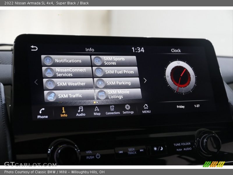 Controls of 2022 Armada SL 4x4