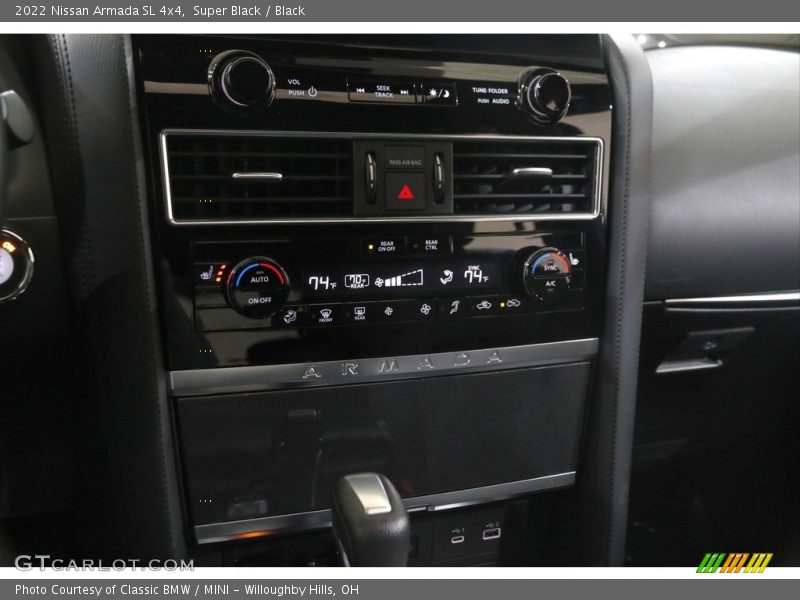 Controls of 2022 Armada SL 4x4