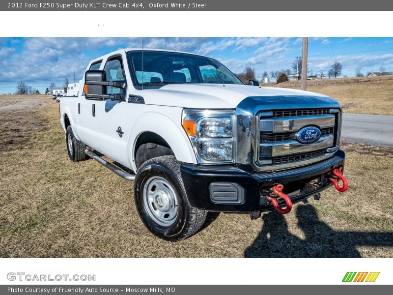 Oxford White / Steel 2012 Ford F250 Super Duty XLT Crew Cab 4x4