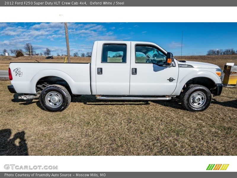 Oxford White / Steel 2012 Ford F250 Super Duty XLT Crew Cab 4x4