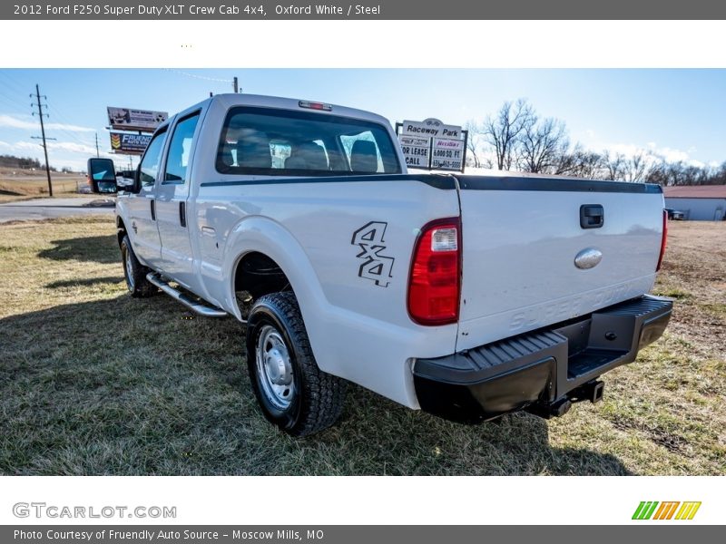 Oxford White / Steel 2012 Ford F250 Super Duty XLT Crew Cab 4x4