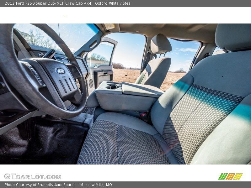 Oxford White / Steel 2012 Ford F250 Super Duty XLT Crew Cab 4x4