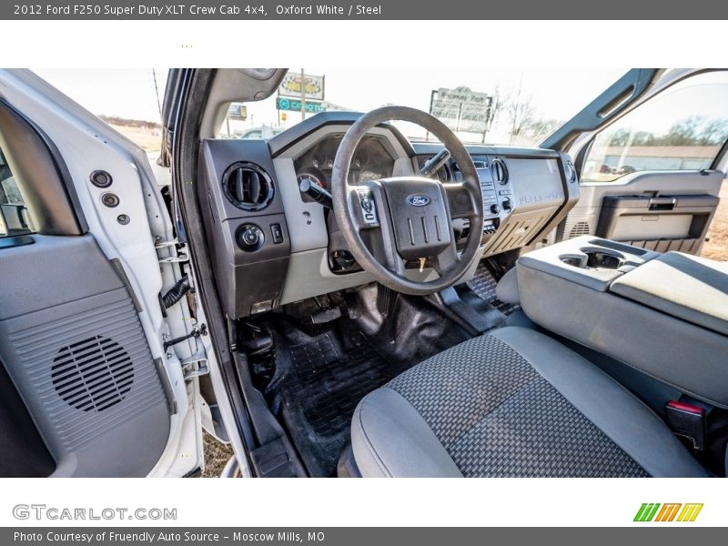 Oxford White / Steel 2012 Ford F250 Super Duty XLT Crew Cab 4x4