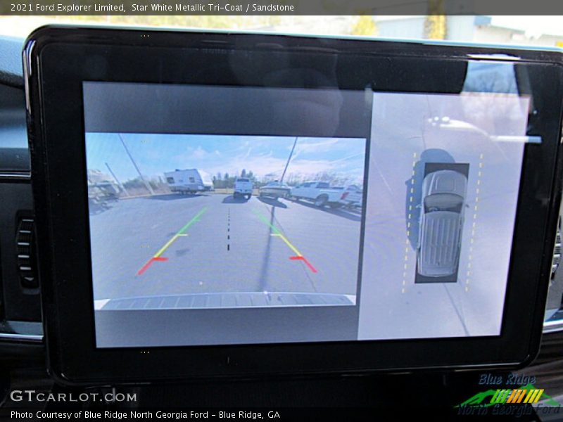 Star White Metallic Tri-Coat / Sandstone 2021 Ford Explorer Limited