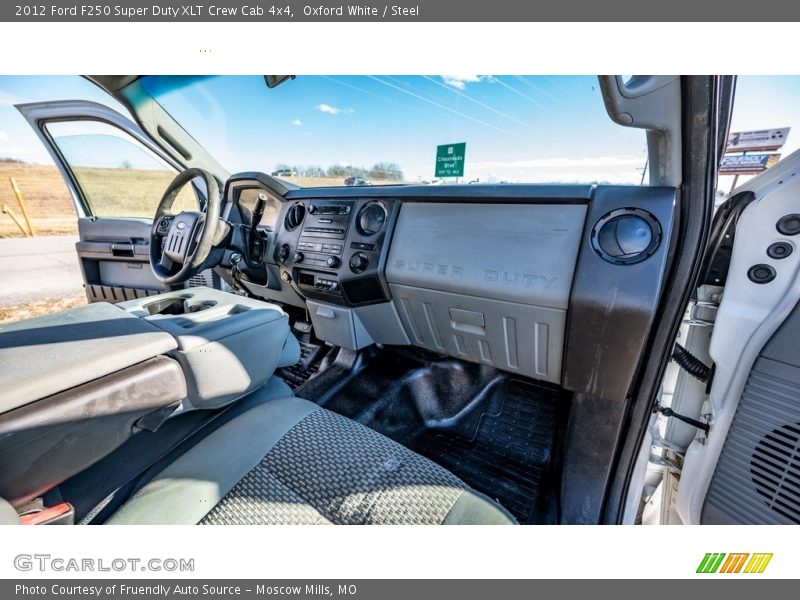 Oxford White / Steel 2012 Ford F250 Super Duty XLT Crew Cab 4x4