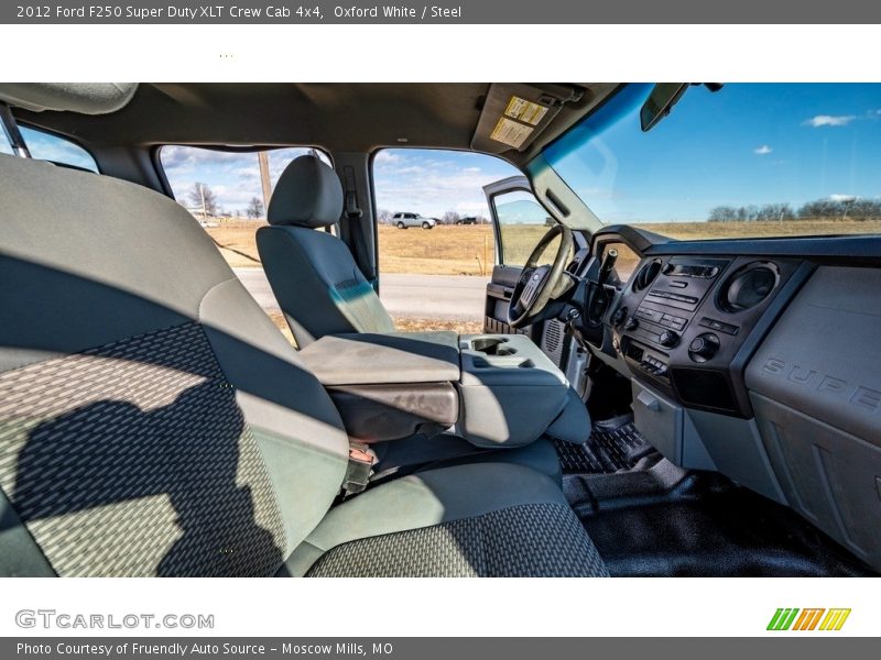 Oxford White / Steel 2012 Ford F250 Super Duty XLT Crew Cab 4x4