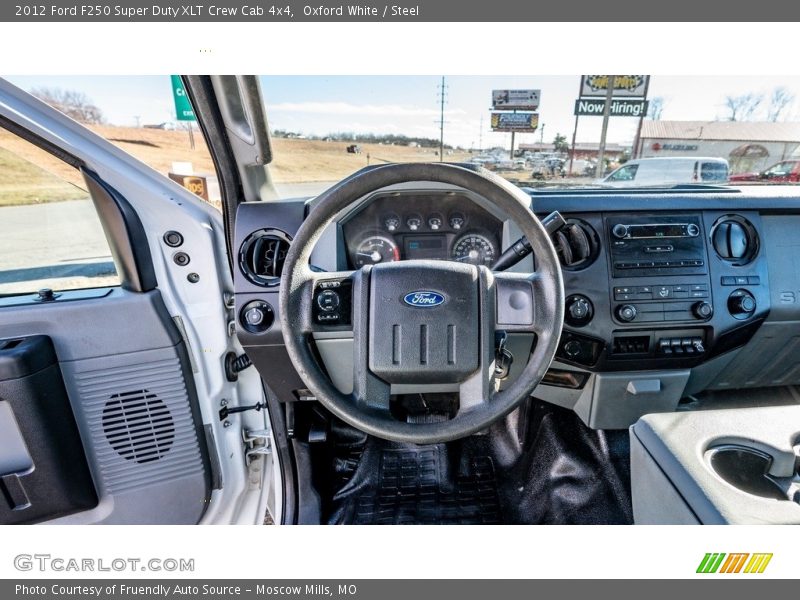 Oxford White / Steel 2012 Ford F250 Super Duty XLT Crew Cab 4x4