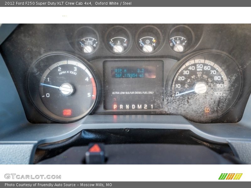 Oxford White / Steel 2012 Ford F250 Super Duty XLT Crew Cab 4x4