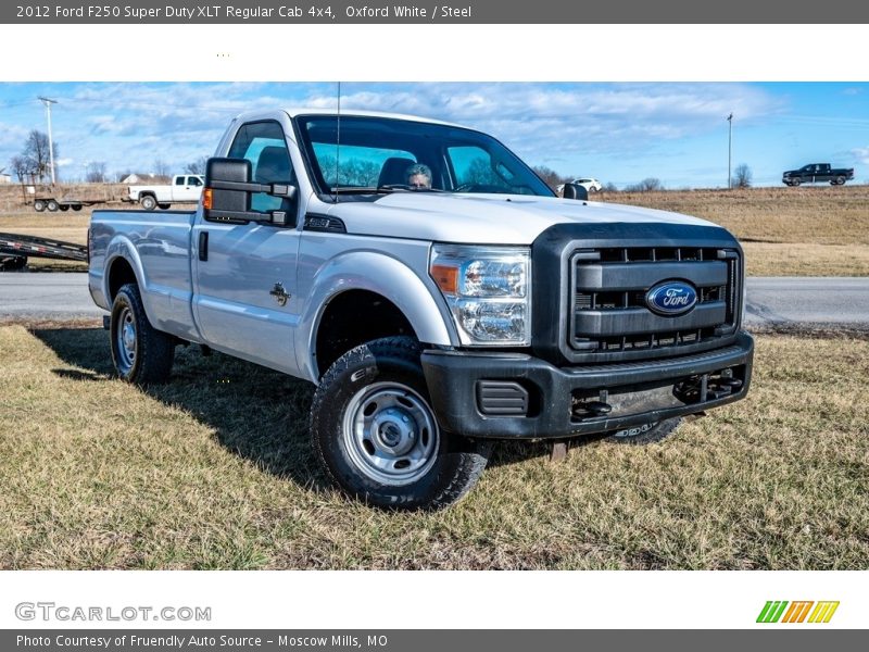 Front 3/4 View of 2012 F250 Super Duty XLT Regular Cab 4x4