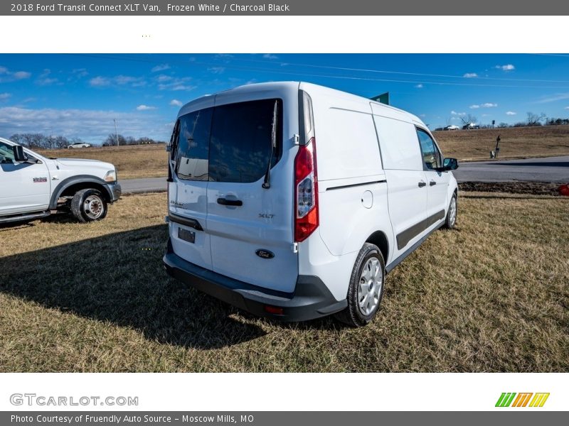 Frozen White / Charcoal Black 2018 Ford Transit Connect XLT Van