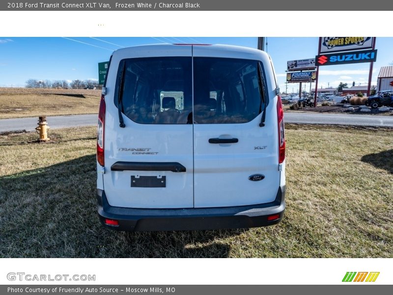 Frozen White / Charcoal Black 2018 Ford Transit Connect XLT Van