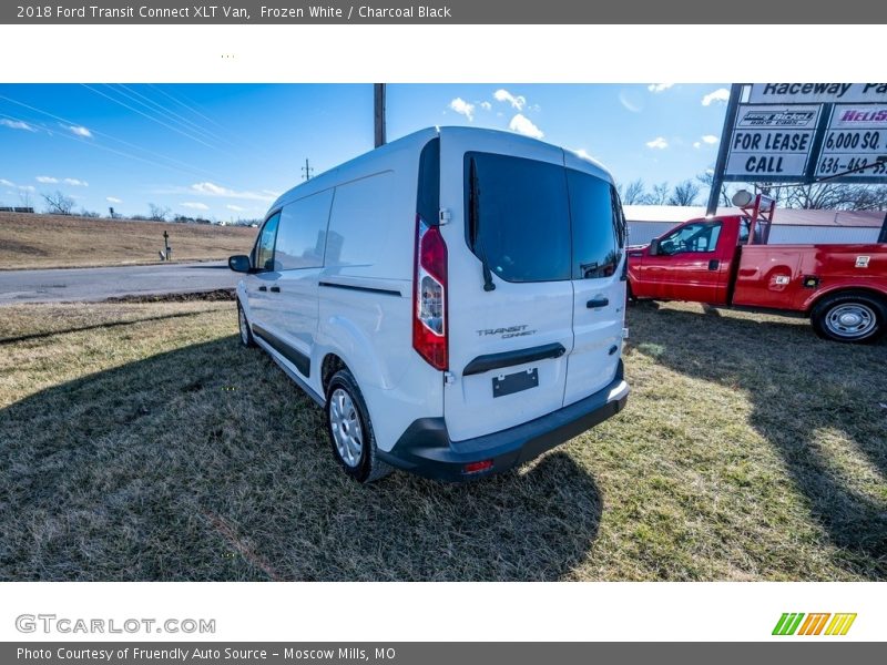 Frozen White / Charcoal Black 2018 Ford Transit Connect XLT Van