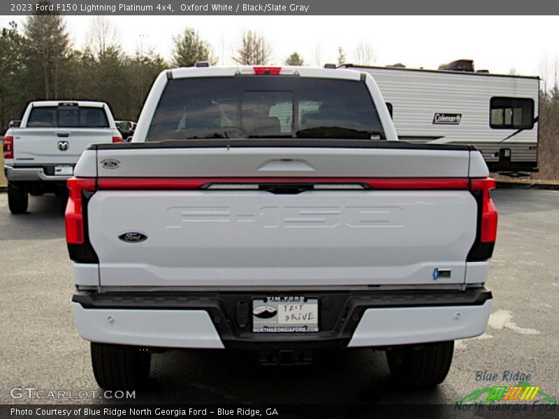 Oxford White / Black/Slate Gray 2023 Ford F150 Lightning Platinum 4x4